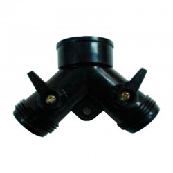 Y H 3/4" salida roscas M 3/4" plástico