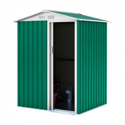 Cobertizo de metal verde Milton Gardiun