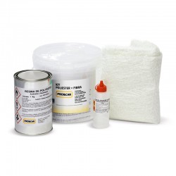Kit poliéster + fibra 1kg
