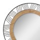 Espejo de pared redondo metal/madera