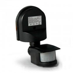 Detector de presencia exterior negro