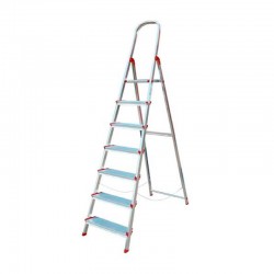 Escalera de aluminio 7 peldaños anchos