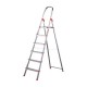 Escalera de aluminio 6 peldaños anchos