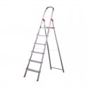 Escalera de aluminio 6 peldaños anchos