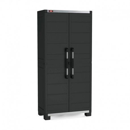 Armario alto XL PVC negro Garaje Keter