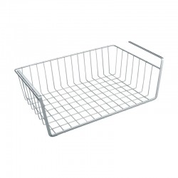 Cesto de acero cromado para armario de cocina 40x26x14cm