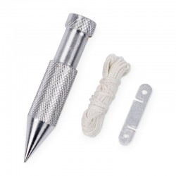Plomada de acero con cable de nylon 3m