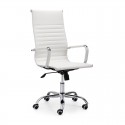 Silla de oficina polipiel blanca despacho