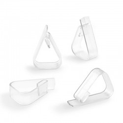 Pinza sujeta mantel transparente 4uds.