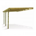 Cochera de madera Henri adosable Forest Style