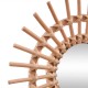 Espejo de pared rattan/MDF forma sol