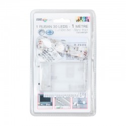 Tira de luces LED blancas decorativas