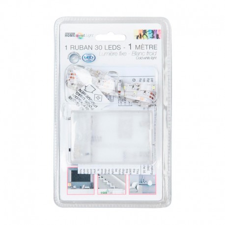 Tira de luces LED blancas decorativas