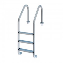 Escalera estándar de acero 3 peldaños