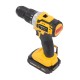 Taladro atornillador percutor sin escobillas con batería 20V y maletín