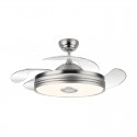 Ventilador de techo DC retráctil con altavoz-bluetooth Ø108cm Matanuska