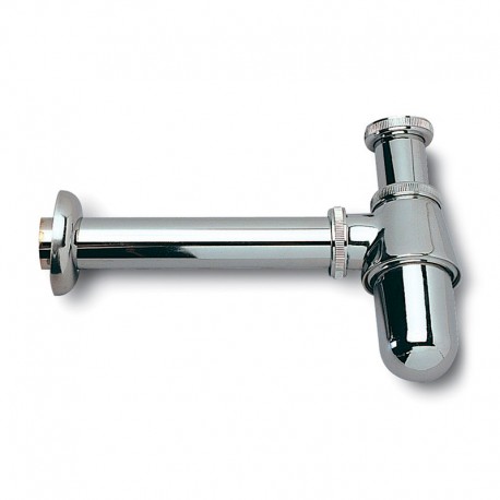 Sifón botella de latón cromado 1 1/4" 32mm para lavabo