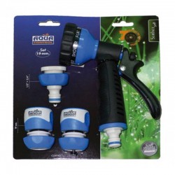 Set de pistola de riego + conectores 19mm