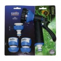 Set de pistola de riego + conectores 19mm