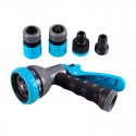 Set de 4 boquillas + pistola azul/gris