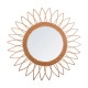 Espejo de pared de ratán con forma de sol 50cm