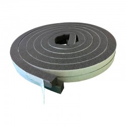 Burlete adhesivo de espuma para puerta de garaje 17x17mm 6,5m