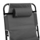 Tumbona-cama plegable de texalina/metal gris para playa