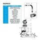 Depuradora piscina filtro monoblock 400 7900l/h con prefiltro