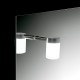 Espejo con 2 focos LED + repisa Malmo