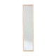 Espejo de pie de aluminio/madera natural