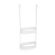 Cestillo con colgador 2 estantes blanco