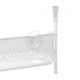 Cestillo con colgador 2 estantes blanco