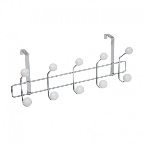 Colgador acero de puerta con 10 pomos