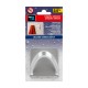 Colgador percha adhesiva de plástico ABS cromo water resistant 2,5kg 6,5x6,5cm