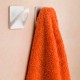 Colgador percha adhesiva de plástico ABS cromo water resistant 2,5kg 6,5x6,5cm