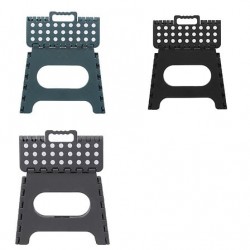 Taburete plegable de plástico con asa