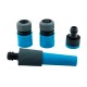 Set de 4 boquillas azul/gris para riego