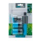 Set de 4 boquillas azul/gris para riego