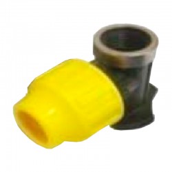Codo grifo 25mmx3/4" con refuerzo inox.