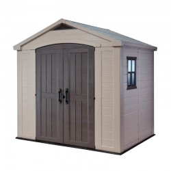Cobertizo de resina Factor beige 257x182x243cm 4,4m2
