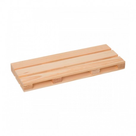 Estante palet de madera de pino y metal