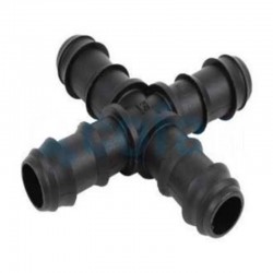 Cruz para riego por goteo 16mm 2uds