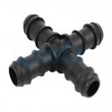Cruz para riego por goteo 16mm 2uds