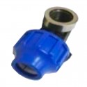 Codo grifo 20mmx1/2" con refuerzo inox.