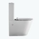 Pack inodoro WC de salida dual con tapa slim Verde Becrisa