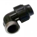 Codo hembra 32mmx1" con refuerzo inox.