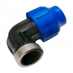 Codo hembra 20mmx1/2" con refuerzo inox.