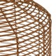 Lámpara farol solar efecto ratán natural 12,5x30cm