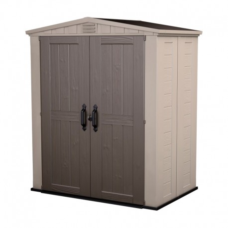 Cobertizo de resina Factor beige 178x114x208cm 2m2