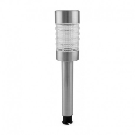 Baliza solar LED de acero inoxidable 43cm